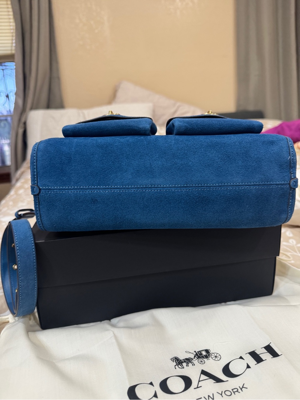 Coach mini Haversack Blue Jay Shoulder/Crossbody Bag - BRAND NEW - Picture 5 of 8